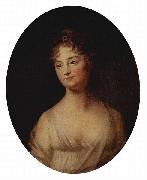 TISCHBEIN, Johann Heinrich Wilhelm Portrat einer Frau, Oval oil painting artist